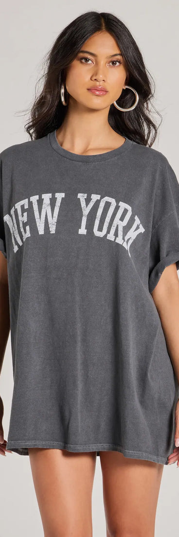 New York Oversized Graphic Tee
