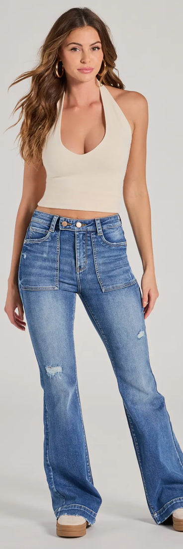 Upgrade your style game for 2025 with the Cool Trend High-Rise Cuffed Wide-Leg Denim Jeans, perfect for any fashion-forward wardrobe.