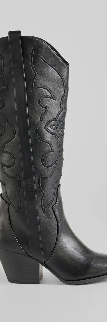
Upgrade your style game for 2025 with the Western Standoff Faux Leather Cowboy Boots in black, perfect for any fashion-forward wardrobe.